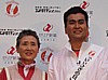 石原良純さんと「いいひざ美人」代表